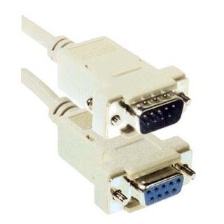 Seriell Kabel 9-Polig RS-232 D-SUB 1:1 Verlängerung 2 m